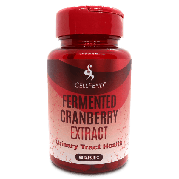 CellFend Fermented Cranberry Cranberries Extract Pills Supplement Type-A Proanthocyanidins PAC Pacran Urinary Tract Health Support Infection UTI Bladder Kidneys Flavonoid Anthocyanin Fermented AZO D-Mannose Mannose