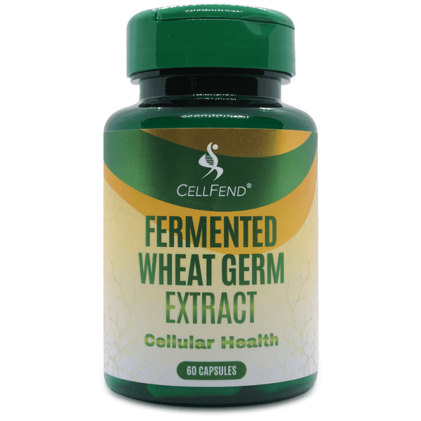 CellFend - Fermented Wheat Germ Extract - Autophgay Inducer - Potent Polyamine Complex - Spermidine, Spermine, and Putrescine - Caloric Restriction Mimetic CRM - SIRTI6 Sirtuin Activator - Anti-Senescent - Cellular Senescence Protector - Cellular Health and Recycling - Chemotherapy Adjuvant - Nutritional Supplement - Nutraceutical